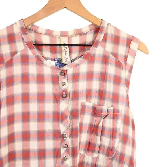 Anthropologie Aratta Silent Journey Plaid Duster Dress, large - Picture 3 of 7